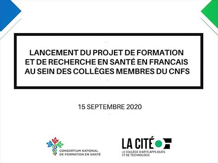 Webinaire en collaboration avec le Consortium national de formation en santé