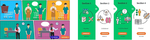  Capture d’écran du didacticiel interactif	et Capture d’écran du didacticiel interactif
